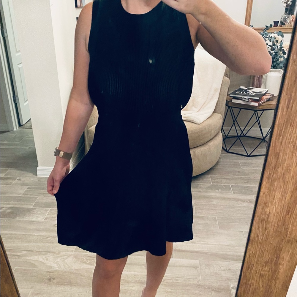 Michael Kors Ribbed Viscose & Nylon Dress